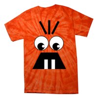 Creepy Face Halloween Carrots Costume Tie-Dye T-Shirt