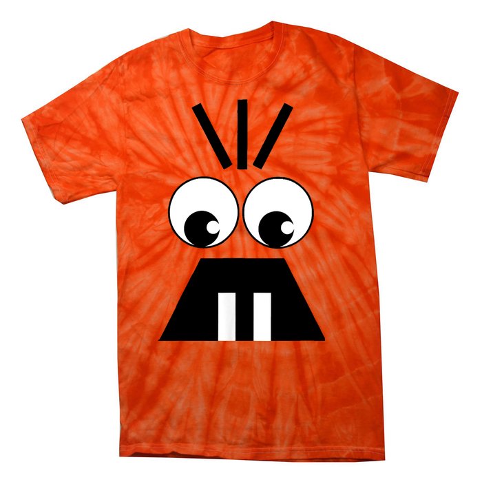 Creepy Face Halloween Carrots Costume Tie-Dye T-Shirt