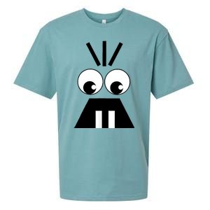 Creepy Face Halloween Carrots Costume Sueded Cloud Jersey T-Shirt