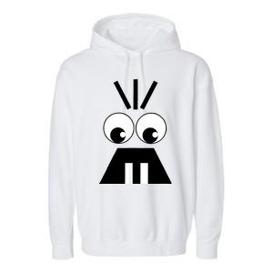 Creepy Face Halloween Carrots Costume Garment-Dyed Fleece Hoodie