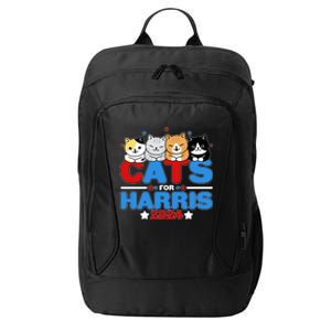 Cats For Harris Vote Kamala Harris 2024 Election City Backpack