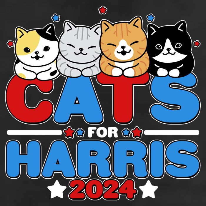 Cats For Harris Vote Kamala Harris 2024 Election Adult Drive Performance Visor