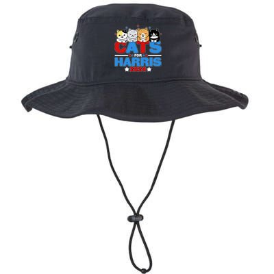 Cats For Harris Vote Kamala Harris 2024 Election Bucket Hat