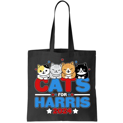 Cats For Harris Vote Kamala Harris 2024 Election Bag