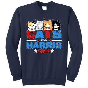 Cats For Harris Vote Kamala Harris 2024 Election Sweatshirt