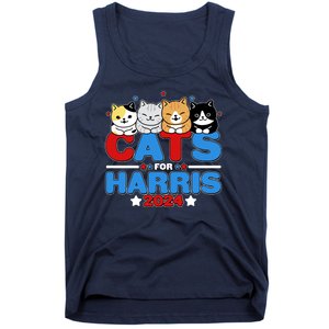 Cats For Harris Vote Kamala Harris 2024 Election Tank Top