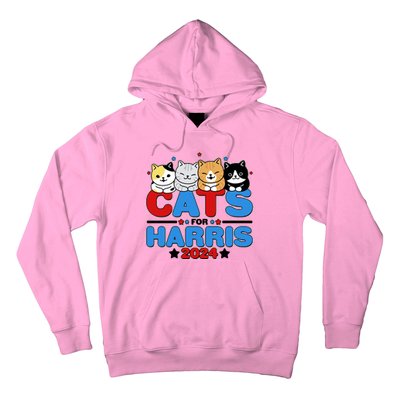 Cats For Harris Vote Kamala Harris 2024 Election Hoodie