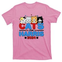 Cats For Harris Vote Kamala Harris 2024 Election T-Shirt