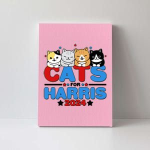 Cats For Harris Vote Kamala Harris 2024 Election Canvas