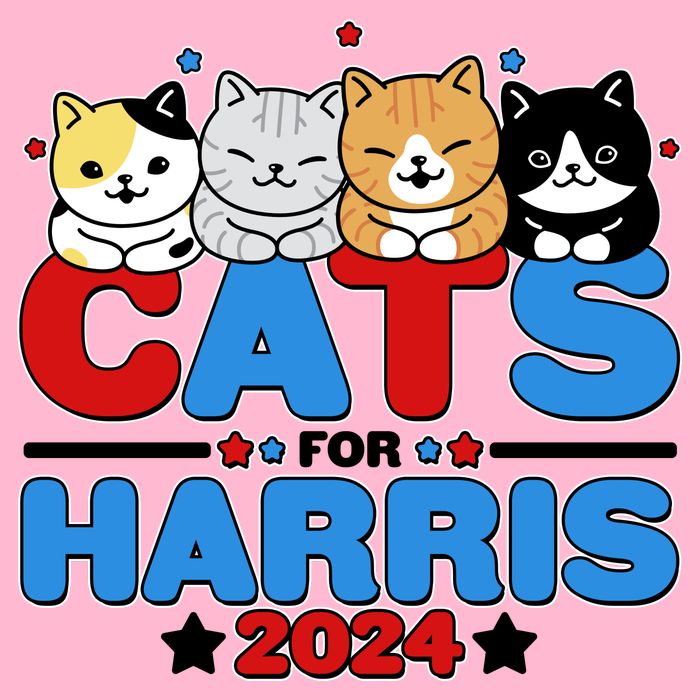 Cats For Harris Vote Kamala Harris 2024 Election Kids T-Shirt