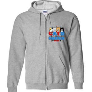 Cats For Harris Vote Kamala Harris 2024 Election Full Zip Hoodie