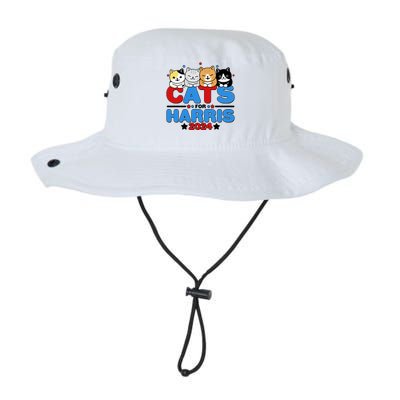 Cats For Harris Vote Kamala Harris 2024 Election Legacy Cool Fit Booney Bucket Hat