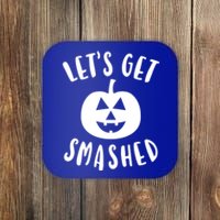 Cute Funny Halloween LetS Get Smashed Gift Coaster