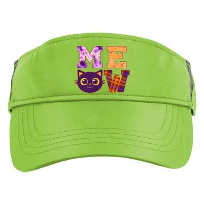 Cute Fall Halloween Cat MEOW Adult Drive Performance Visor