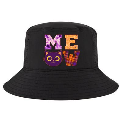 Cute Fall Halloween Cat MEOW Cool Comfort Performance Bucket Hat