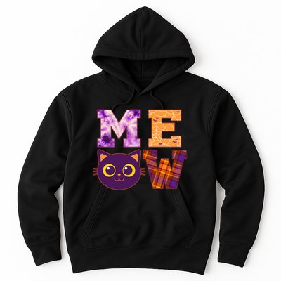 Cute Fall Halloween Cat MEOW Hoodie