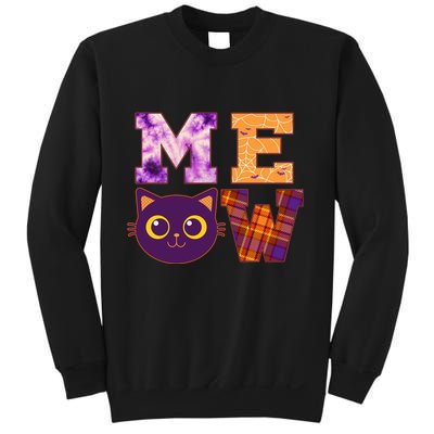 Cute Fall Halloween Cat MEOW Sweatshirt