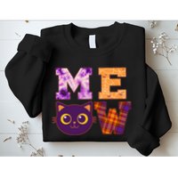 Cute Fall Halloween Cat MEOW Sweatshirt