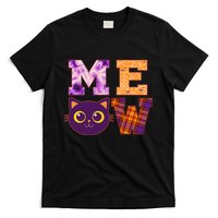 Cute Fall Halloween Cat MEOW T-Shirt