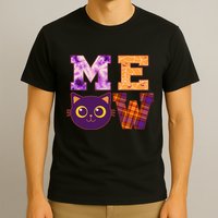 Cute Fall Halloween Cat MEOW T-Shirt