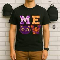 Cute Fall Halloween Cat MEOW T-Shirt
