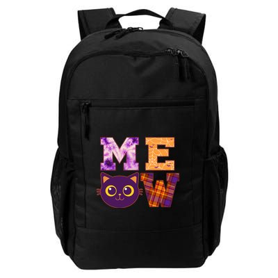 Cute Fall Halloween Cat MEOW Backpack