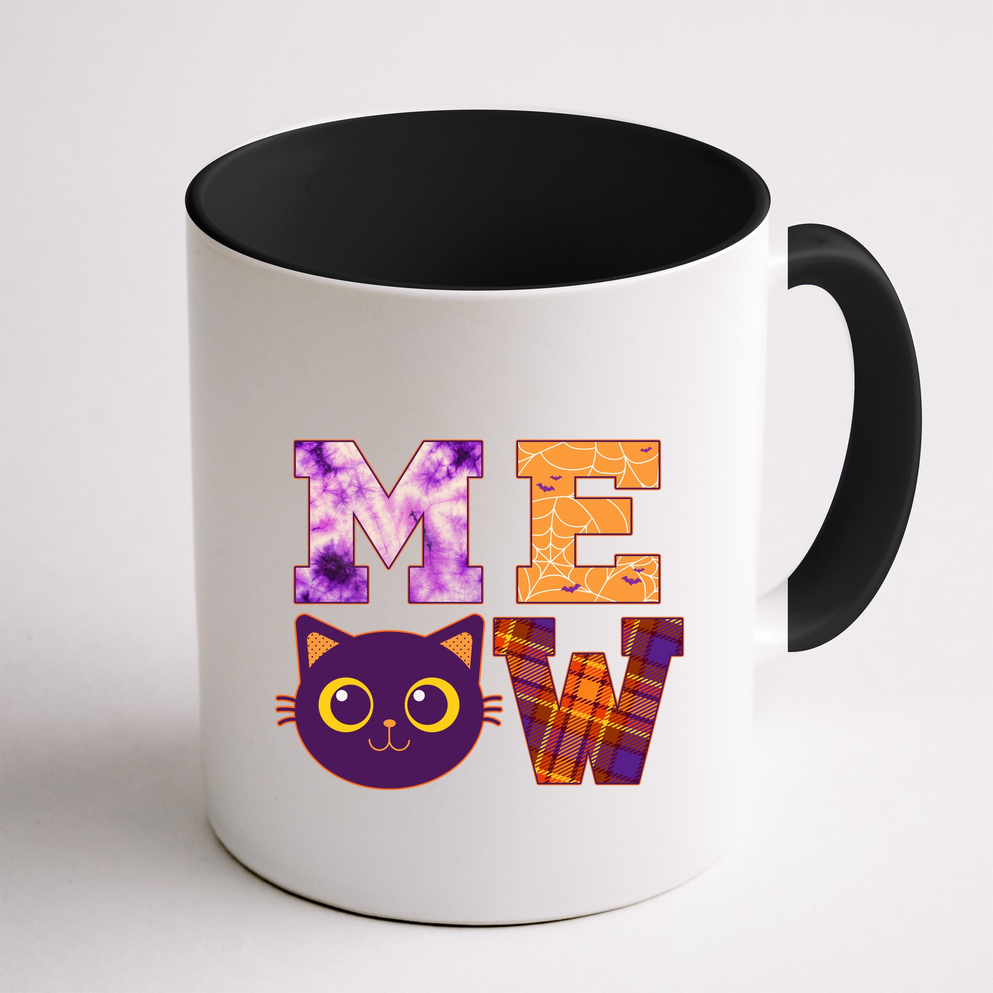 Cute Fall Halloween Cat MEOW Mug