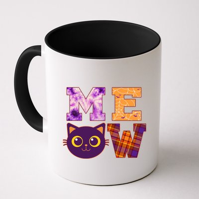 Cute Fall Halloween Cat MEOW Mug