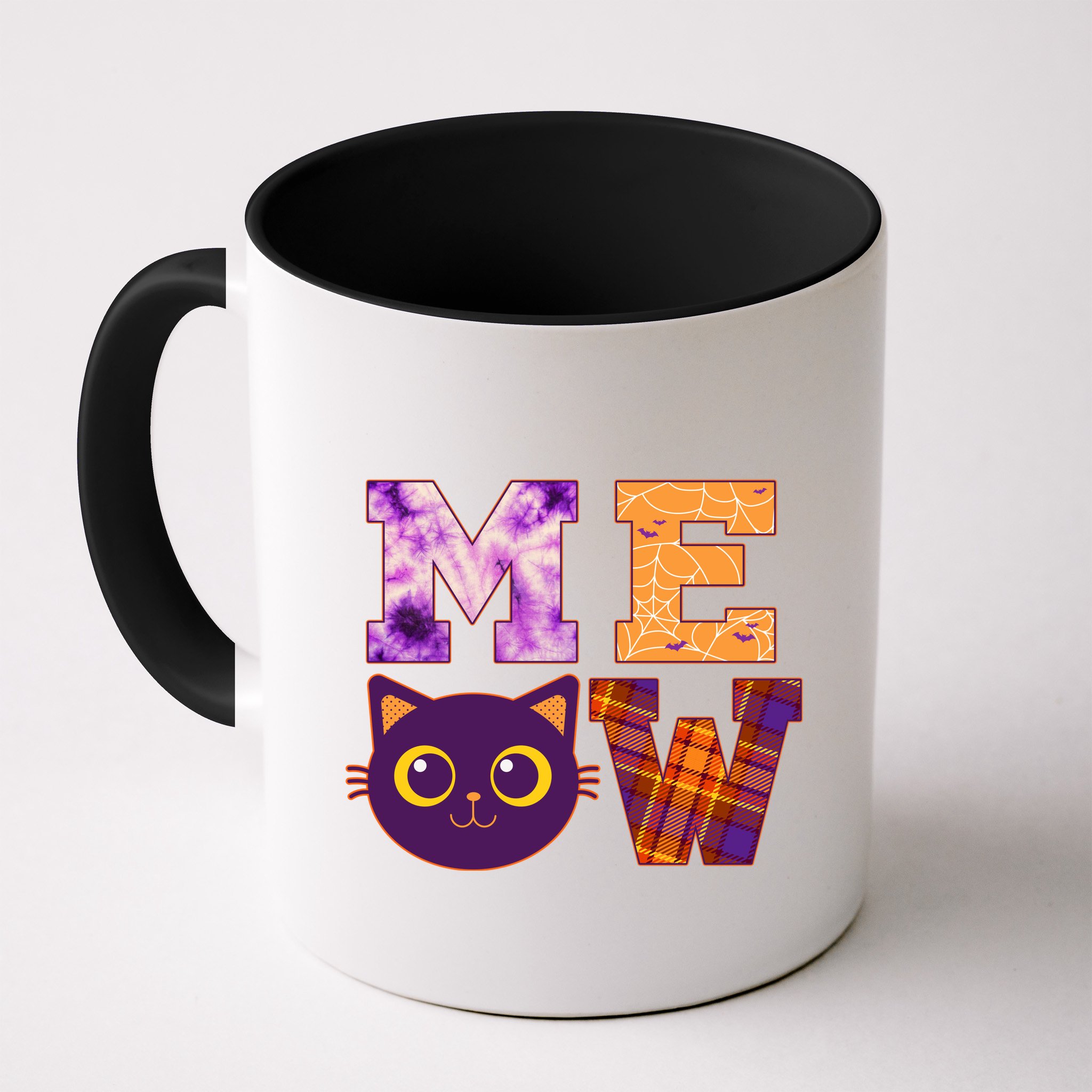 Cute Fall Halloween Cat MEOW Mug