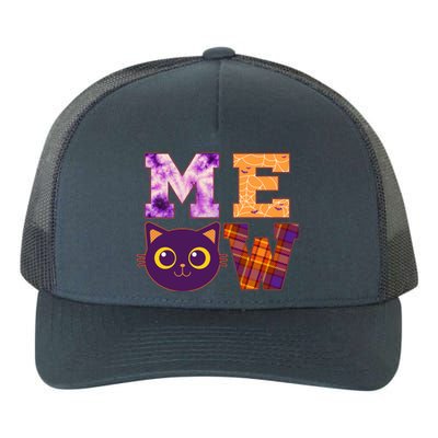 Cute Fall Halloween Cat MEOW Yupoong Adult 5-Panel Trucker Hat