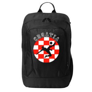 Croatia Flag Hrvatska Soccer Team Croatian Football Hrvatska City Backpack