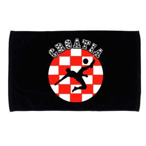 Croatia Flag Hrvatska Soccer Team Croatian Football Hrvatska Microfiber Hand Towel