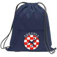 Croatia Flag Hrvatska Soccer Team Croatian Football Hrvatska Sweatshirt Cinch Pack Bag