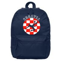 Croatia Flag Hrvatska Soccer Team Croatian Football Hrvatska 16 in Basic Backpack