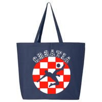 Croatia Flag Hrvatska Soccer Team Croatian Football Hrvatska 25L Jumbo Tote