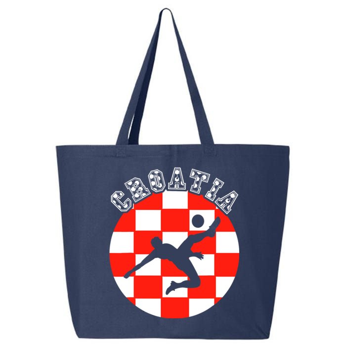 Croatia Flag Hrvatska Soccer Team Croatian Football Hrvatska 25L Jumbo Tote