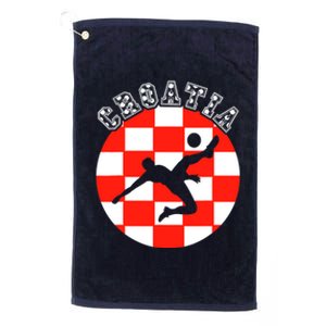 Croatia Flag Hrvatska Soccer Team Croatian Football Hrvatska Platinum Collection Golf Towel