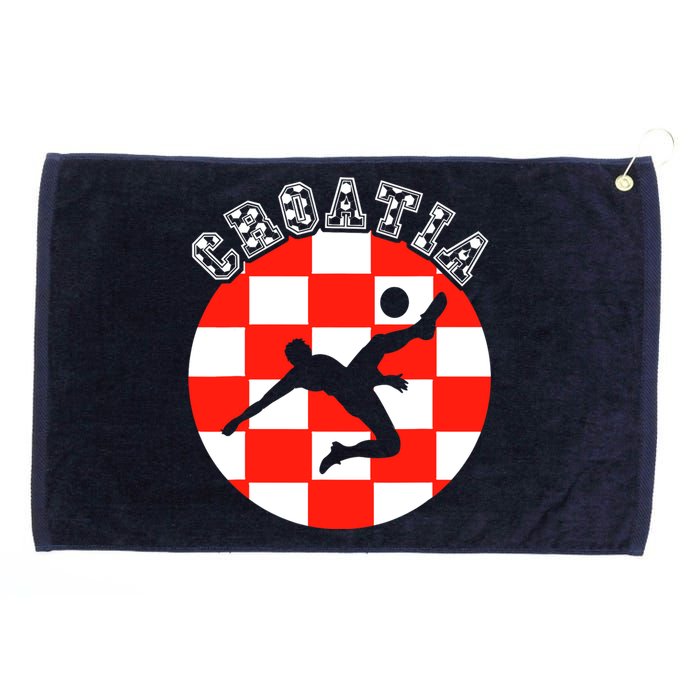 Croatia Flag Hrvatska Soccer Team Croatian Football Hrvatska Grommeted Golf Towel