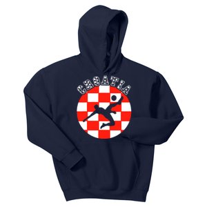 Croatia Flag Hrvatska Soccer Team Croatian Football Hrvatska Kids Hoodie