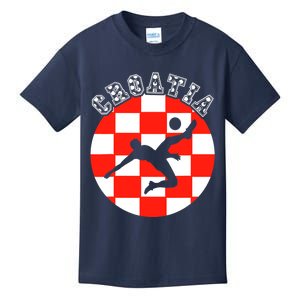 Croatia Flag Hrvatska Soccer Team Croatian Football Hrvatska Kids T-Shirt