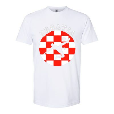 Croatia Flag Hrvatska Soccer Team Croatian Football Hrvatska Softstyle® CVC T-Shirt