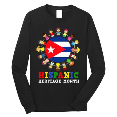 Cuban Flag Heritage Celebration Cuba Long Sleeve Shirt