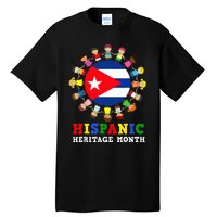 Cuban Flag Heritage Celebration Cuba Tall T-Shirt