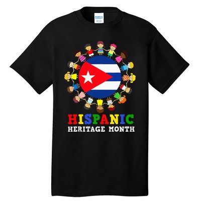 Cuban Flag Heritage Celebration Cuba Tall T-Shirt