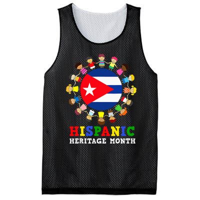 Cuban Flag Heritage Celebration Cuba Mesh Reversible Basketball Jersey Tank