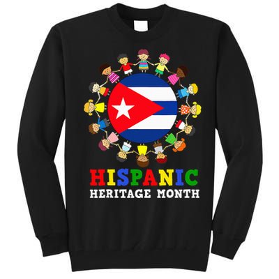 Cuban Flag Heritage Celebration Cuba Tall Sweatshirt