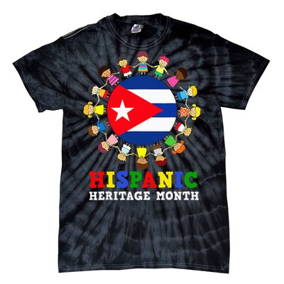 Cuban Flag Heritage Celebration Cuba Tie-Dye T-Shirt