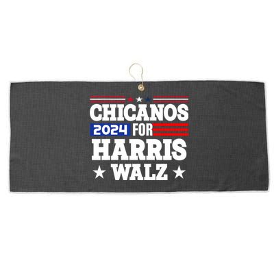 Chicanos For Harris Walz 2024 Presidential Election Kamala Large Microfiber Waffle Golf Towel