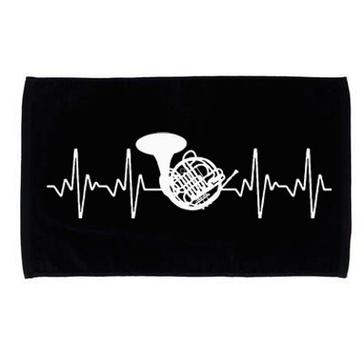 Cool French Horn Art For Marching Band Horn Player Microfiber Hand Towel