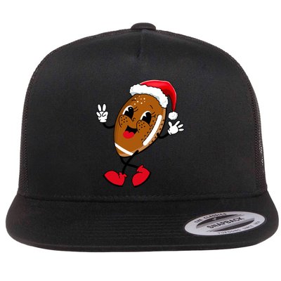 Christmas Football Holiday Sport Flatbill Hat